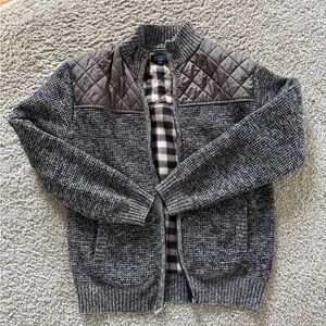 Gioberti Quilted Brown Jacket with Plaid Fleece Lining